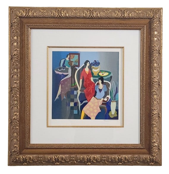 Itzchak Tarkay Signed Silence is Bliss Serigraph (1 of 6)