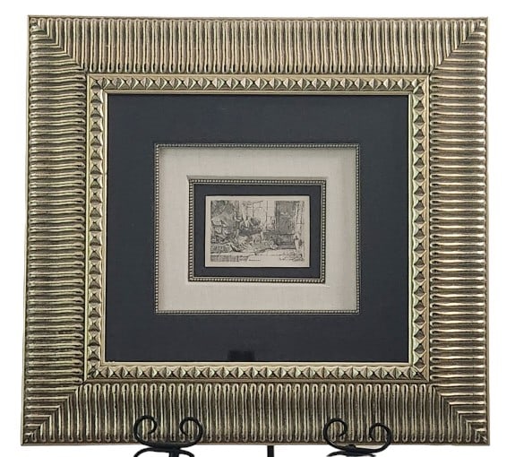 Rembrandt The Virgin at Child with the Cat Etching (1 of 8)