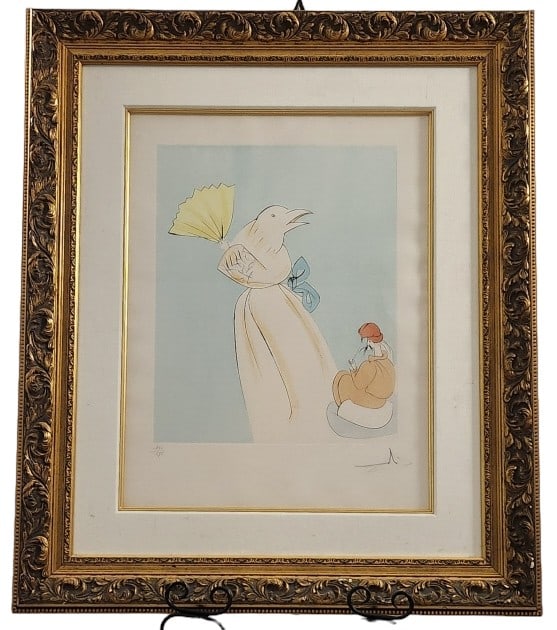 Salvador Dali Signed Tongue Cut Sparrow Etching (1 of 11)