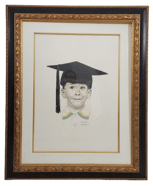 Norman Rockwell Signed "The Big Day" Lithograph (1 of 7)