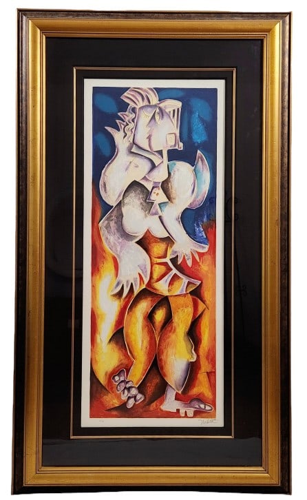 A. Nechita Signed "My Guardian Angel" Lithograph (1 of 6)