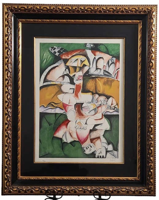 A. Nechita Signed "No Bridge Too Far" Lithograph (1 of 9)