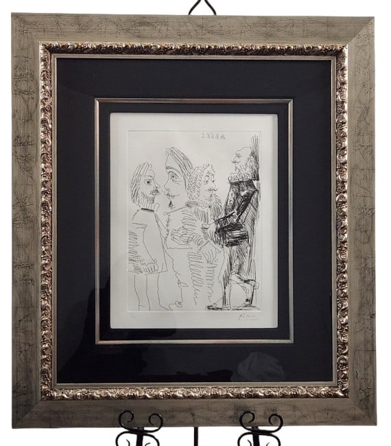 Pablo Picasso Signed "Block 1943" Etching (1 of 8)