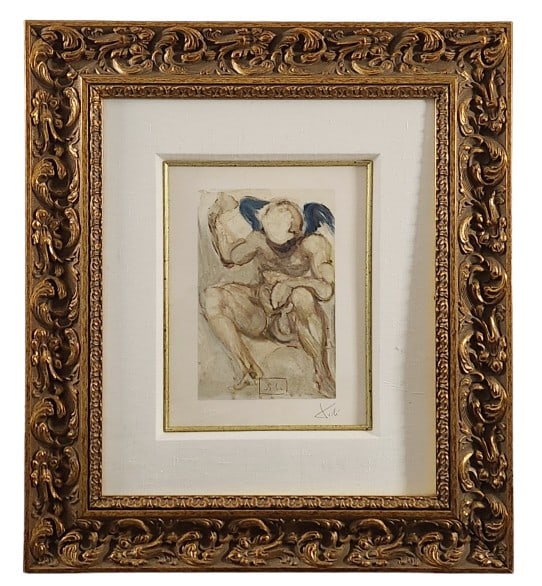 Salvador Dali Purgatory 15 Framed Woodcut (1 of 7)