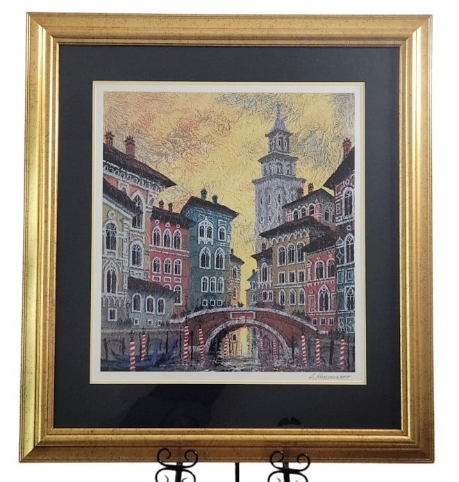A. Krasnyansky Venice Yellow Sunset Seriolitho (1 of 8)