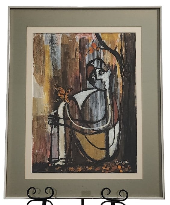 Vintage Tom S. Costa Surrealist Signed Print (1 of 9)