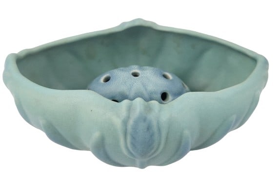 Van Briggle Pottery Tulip Bowl with Flower Frog (1 of 7)