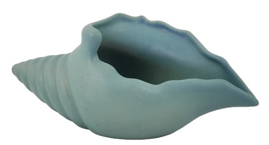 Van Briggle 9" Turquoise Seashell Planter (1 of 5)