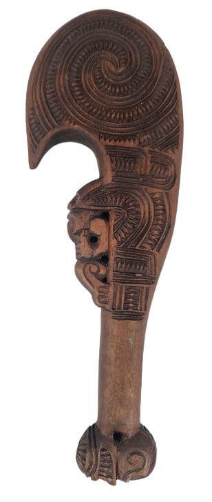 16" Oceanic Arts Carved Patu Wahaika Club (1 of 9)