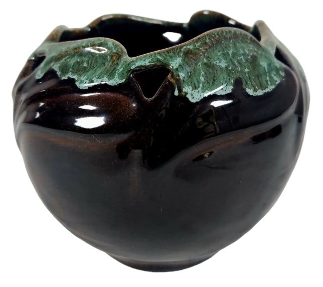 Rare Van Briggle Glazed Acorn Ceramic Vase (1 of 7)