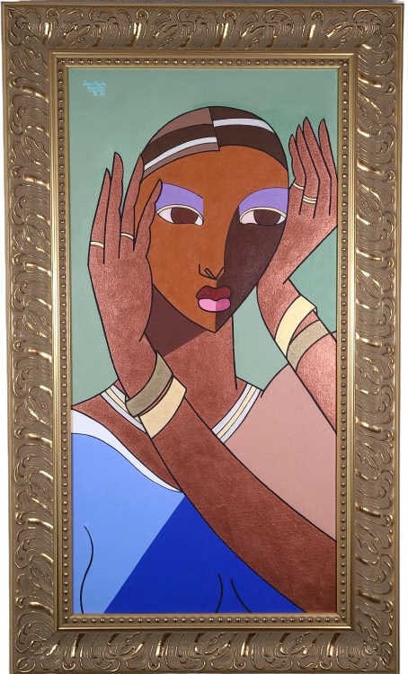 Jean-Marie Gabriel Abstract Acrylic on Canvas (1 of 6)