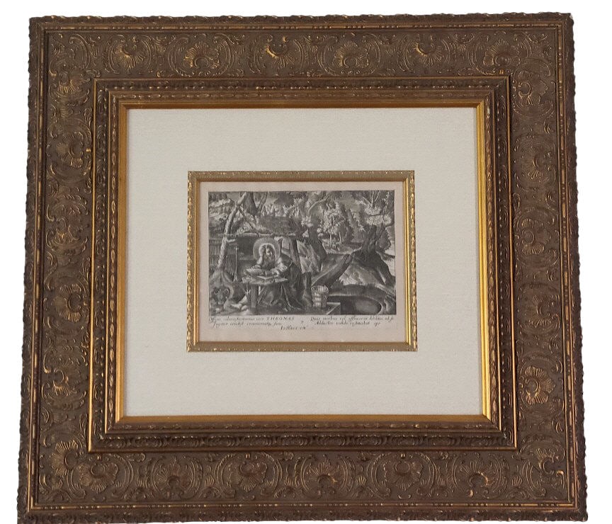 Marten De Vos Saint Theonas Engraving c. 1670 (1 of 8)