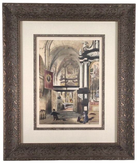 Joseph Nash In the Cathedral Bruges Lithograph (1 of 10)