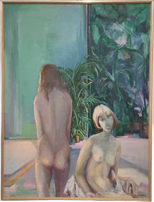 Beatrice Goldfine Female Nudes Pastel on Canvas (1 of 10)