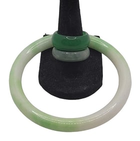 Jade Bracelet & Jade Rings