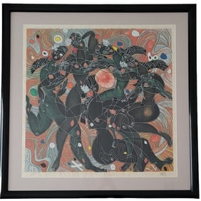 Tiefeng Jiang Playing Water Signed Print 67/75