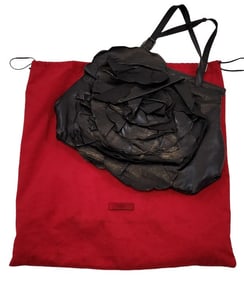 Valentino Garavani Black Leather Tote