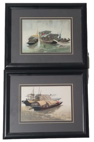 2 Small Vintage Chinese Embroidery on Silk