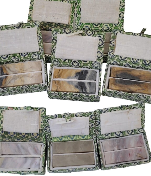 8 Chinese Shoushan Stone Stamp Sets (1 of 6)