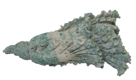 Asian Natural Stone Carving Lucky Cabbage