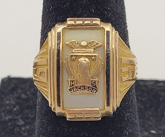1941 10k Yellow Gold Jackson HS Class Ring (1 of 7)