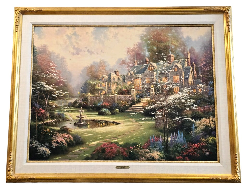 Thomas Kinkade Spring Gate III Canvas Studio Proof (1 of 12)
