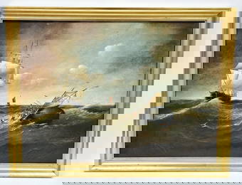 Brian Coole Whale Attack Rescue on Canvas
