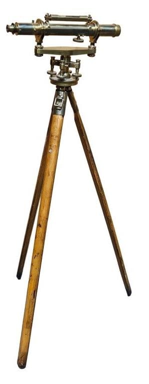 T. Cooke & Sons Brass Surveyor's Level w/ Tripod (1 of 11)