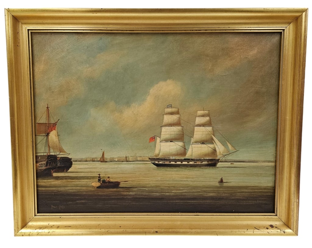 Brian Coole English Merchant Ships at Port Canvas (1 of 10)