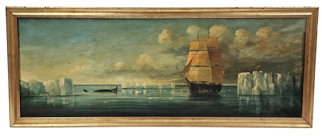 Long Brian Coole Whaling In Glacial Waters Canvas (1 of 11)