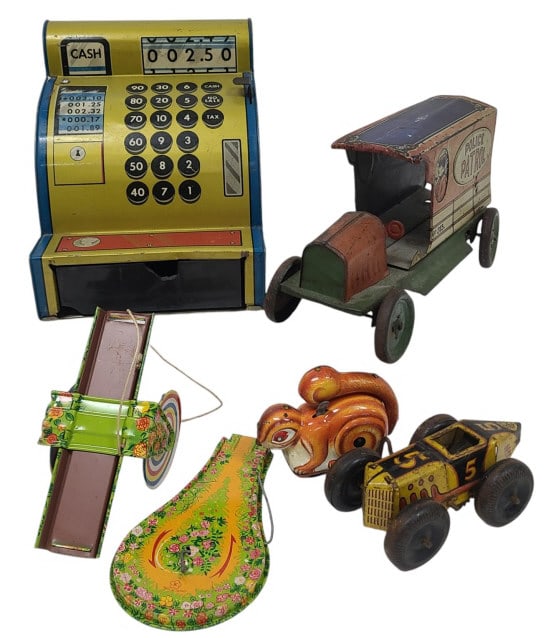 Vintage Tin Litho Toys incl Marx Car #5 (1 of 18)