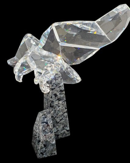 Swarovski Soulmates Eagle on Granite Sculpture (1 of 7)