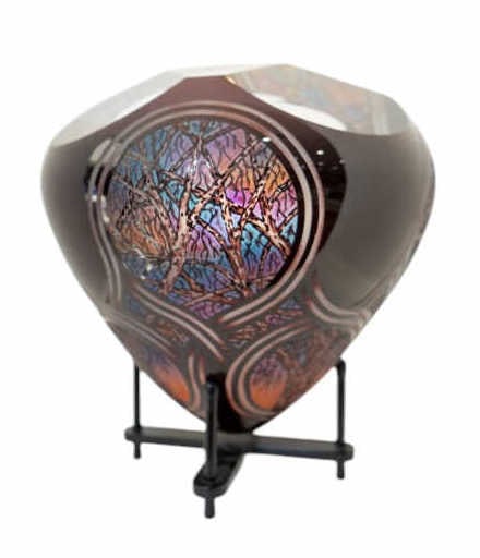 David Schwarz Faceted Glass Objet d'Art Sculpture (1 of 10)