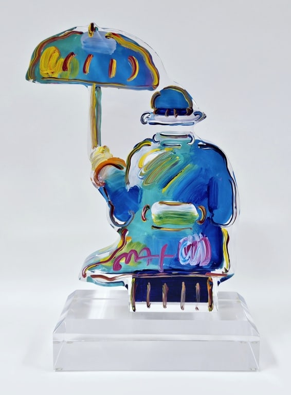 Peter Max Umbrella Man Ver. III Acrylic Sculpture (1 of 8)