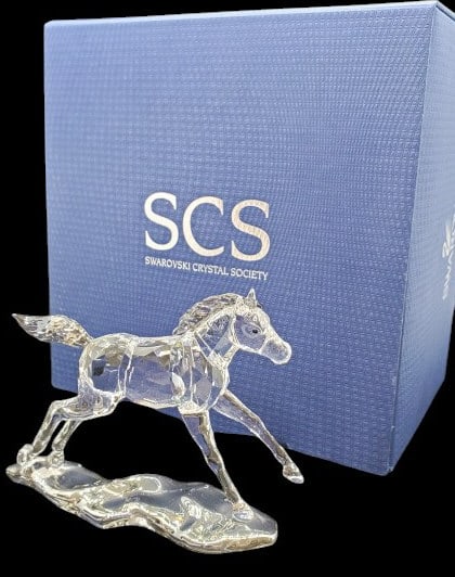 Swarovski 2014 SCS Foal Crystal Figure: Swarovski 2014 SCS Foal #5004729, with original box. In excellent condition.