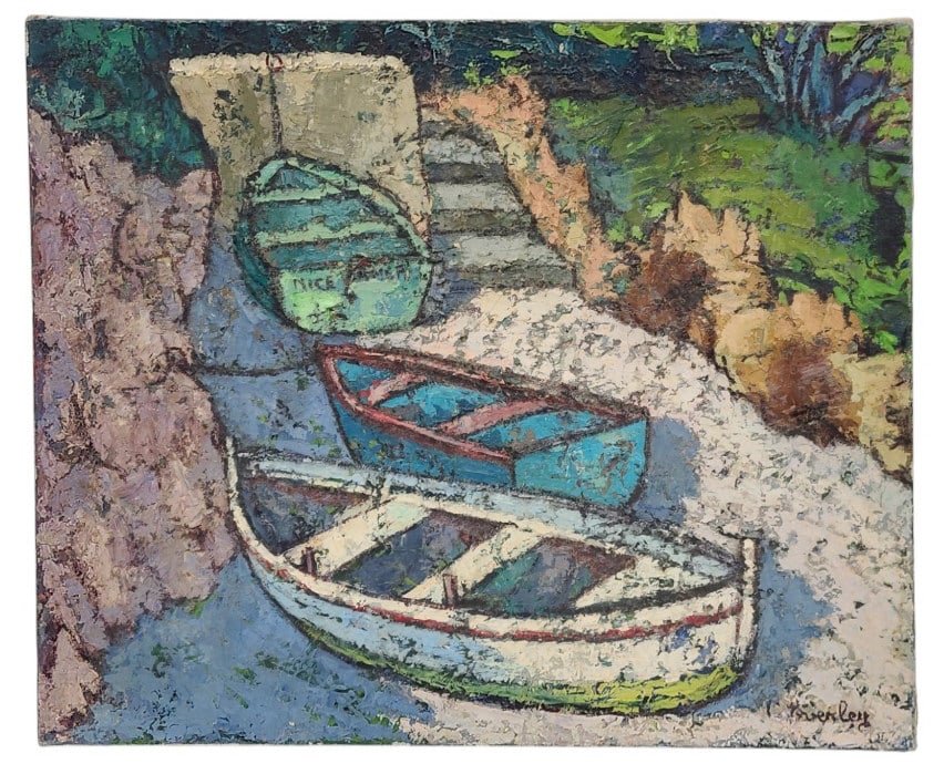 Cecil Everley "La Calanque" Original Oil Painting (1 of 8)