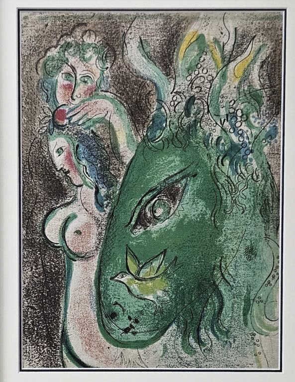 1960 Marc Chagall "Paradis" Color Lithograph (1 of 7)