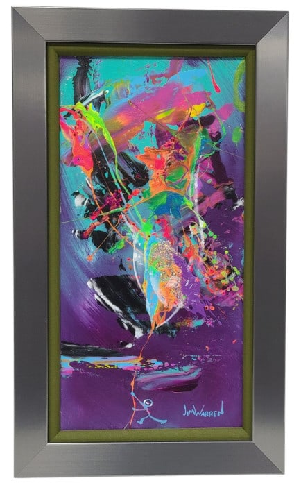 Jim Warren "Abstract Balloon" Original on Canvas (1 of 9)