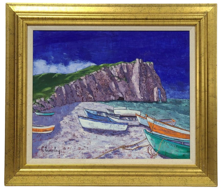 Cecil Everley "Etretat" Original Oil on Canvas (1 of 8)