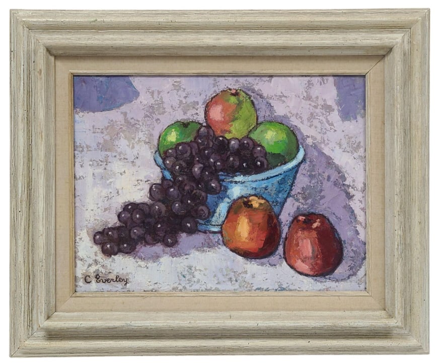 Cecil Everley "Fruits D'Automne" Oil Painting (1 of 9)