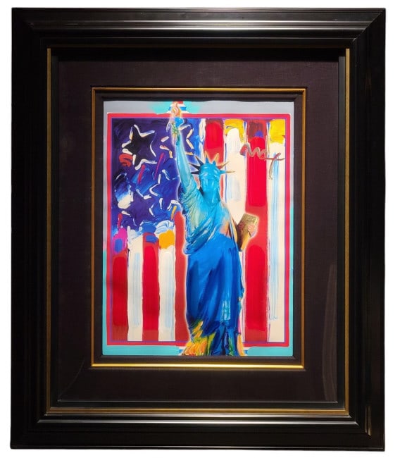 Peter Max "United We Stand II" Mixed Media Signed (1 of 5)