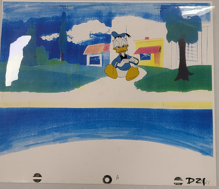 Disney's Donald Duck Production Animation Cel