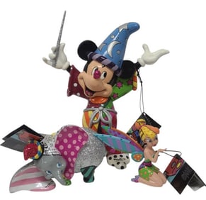 Romero Britto Disney's Figures inc Sorcerer Mickey