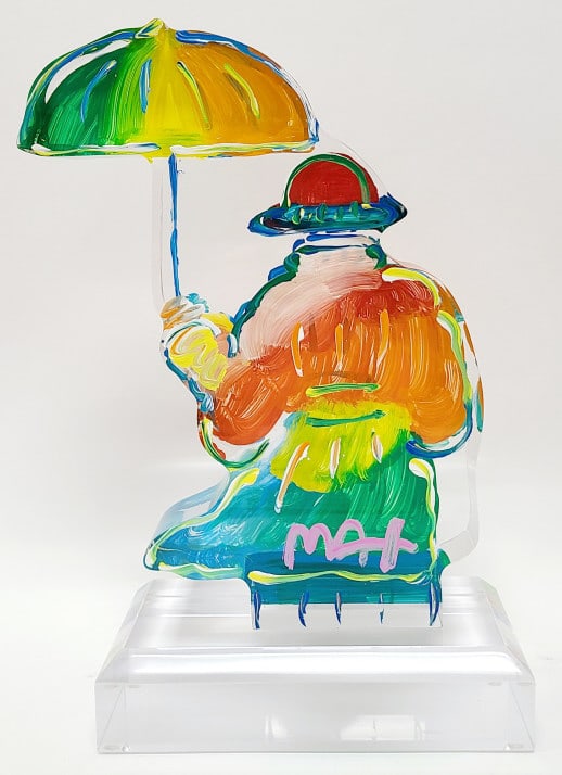 Peter Max Umbrella Man 2017 Ver III #762 Sculpture (1 of 10)
