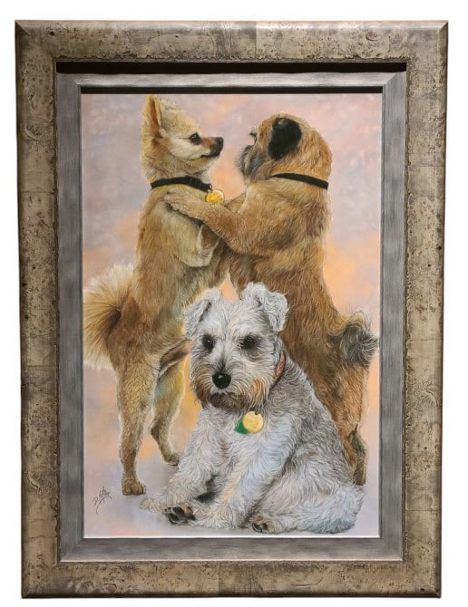 D. Arthur Wilson Sitting This One Out Painting: D. Arthur Wilson "Sitting this one Out" original pastel. Was a commission piece buy the original owners, includes commission request/receipt from Key West Gallery. Measures 27" x 37" x 1".