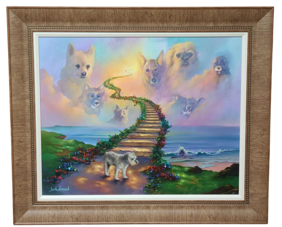 Jim Warren Our Furbabies Acrylic Original Painting (1 of 11)