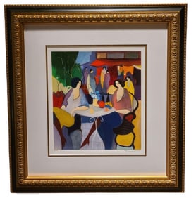 Itzchak Tarkay 2005 "Cafe Bistro" LE Serigraph