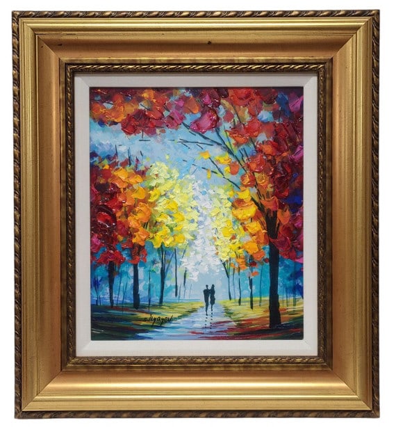 Slava Ilyayev "Autumn Lane" Embellished Serigraph (1 of 9)