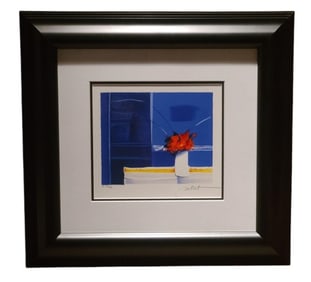 Emile Bellet 2005 Matin Bleu Litho on Wove Paper