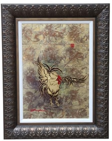 Patrick Guyton "Golden Year" Unique Mixed Media